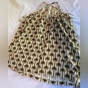 Women’s Aguabendita cream palm tree cover up size M
